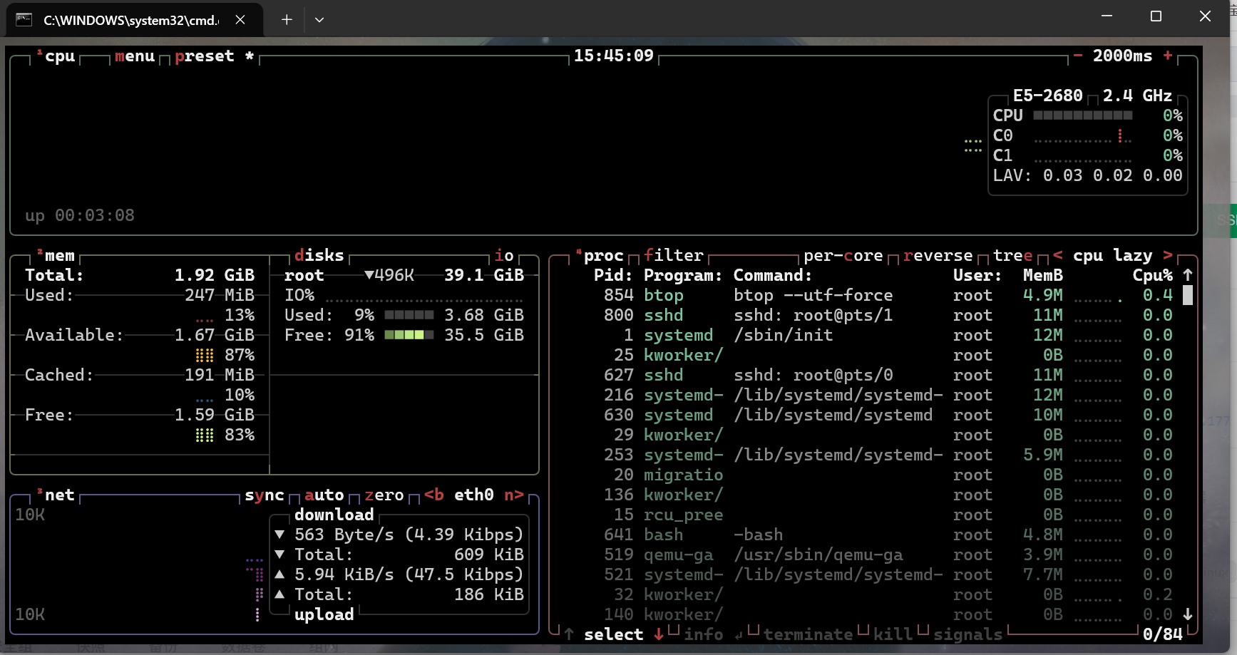 linux工具分享——btop